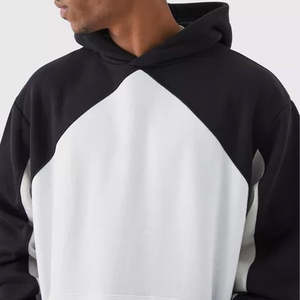 เสื้อฮู้ดสวมหัวป้องกันการเกิดขนสินค้าใหม่สำหรับผู้ชายเสื้อมีฮู้ดผ้าเปล่าพิมพ์ลายทันสมัย - Product Image 2