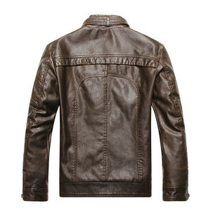 Blouson en cuir de mouton véritable personnalisé blouson en cuir de moto pour hommes blousons en cuir de couleur noire pour hommes 2026 - Product Image 5