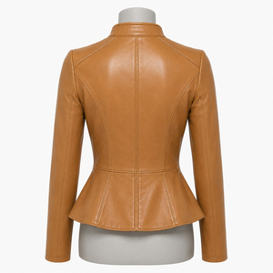 Outerwear Premium Material Durable Construction Comfortable Fit Custom <b>Women</b> Leather <b>Jacket</b> Genuine Leather Motorcycle Biker - Product Image 3