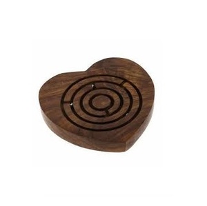 เกมเขาวงกตไม้รูปหัวใจทำด้วยมือสำหรับเด็กกิจกรรมที่สนุกสนานสำหรับฤดูร้อนและฤดูกาลอื่นๆ - Product Image 1