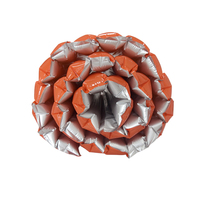Matelas pneumatique orange, coussin de couchage gonflable