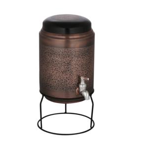 Distributeur d'eau moderne en cuivre pur martelé à la main, résistant à la chaleur, avec bienfaits pour la santé ayurvédique, capacité de stockage - Product Image 2