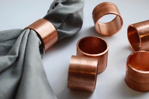 Anillos de Servilleta de Cobre Artesanales, Porta Servilletas, Anillos de Servilleta para Boda, Anillos de Servilleta Industriales de Cobre, Anillo de Servilleta de Cobre para Mesa - Product Image 5
