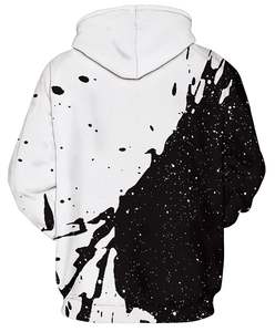 Sweats à capuche unisexes décontractés de couleur unie avec impression par sublimation personnalisée, tissu en coton éponge 100%, streetwear, dernier design - Product Image 2