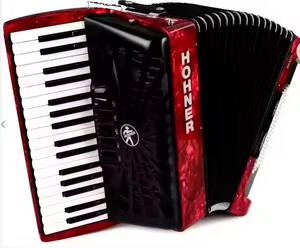 Alto valor Original RED Hohnerr BravoIII 72 Acordeón con fuelle negro En stock - Product Image 1