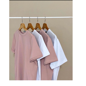 Streetwear vierge de haute qualité en coton épais T-Shirt surdimensionné à épaules tombantes Impression par sublimation BD Hommes lourds - Product Image 3