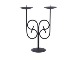 Portavelas cónico de alambre de hierro de forma única, candelabros de Metal hechos a mano de 6 brazos para decoración de boda real a la venta - Product Image 2