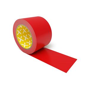 Longlife Low Duty - Nastro di marcatura per pavimenti, autoadesivo 75mm, Rosso, 2 Rotoli / Confezione.- LGLD75-01 - Product Image 1