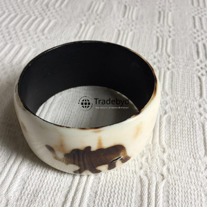 Bracelet en incrustation d'os artisanal, accessoire de mode élégant, qualité supérieure, cadeau unisexe, Tradebyd - Product Image 5