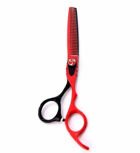 Ciseaux amincissants de cheveux de barbier les plus vendus en acier inoxydable ciseaux amincissants de soins capillaires enduits de couleur fantaisie de haute qualité - Product Image 2