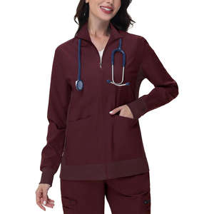 Chaqueta de Trabajo de Manga Larga para Mujer, Diseñada para Personal Médico, con Tela Transpirable, Ajuste Cómodo y Uso Diario Elegante - Product Image 4