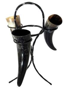 Cuerno para beber hecho a mano de alta calidad 100% Cuerno natural vikingo Cuerno de vaca medieval Producto DE LA India - Product Image 5