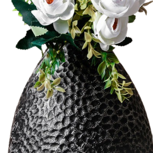 all <b>Black</b> Hammered Metal <b>Vase</b> For Home Decor - Product Image 4