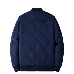 2024 chaqueta de bombardero de cuello redondo para hombre, Top de lona de alta calidad con cremallera, aspecto hinchado genuino 100%, nuevo diseño, Primavera, teñido liso, OEM, secado rápido - Product Image 4