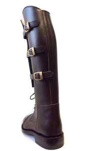 OEM Bottes d'équitation longues Western équestres avec logo personnalisé Cuir véritable Matériau de dessus en daim imperméable Cuir véritable - Product Image 4