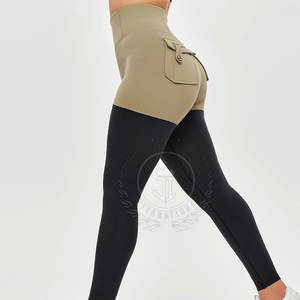 Leggings para Mujer a Precio de Fábrica, Más Vendidos, de Alta Calidad, con Logotipo Personalizado, Cintura Elástica, Color Sólido, Largos, para Yoga - Product Image 2