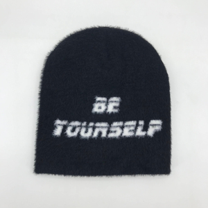 Calidad Premium cálido personalizado Unisex Mohair Jacquard Beanie Hat Animal Print Beach Winter Hat 2025 - Product Image 6