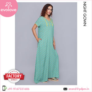 ชุดราตรีผ้าเรยอนสำหรับผู้หญิงชุดนอนผ้า100% สำหรับฤดูร้อนกำหนดขนาดและสีได้ - Product Image 2