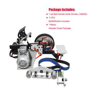 Ponceuse à bande électrique 2HP à vitesse variable, multifonction, meuleuse de couteaux 72 x 2 pouces avec 3 meules et convertisseur de fréquence - Product Image 1