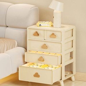 Boîte de <span class=keywords><strong>rangement</strong></span> pour <span class=keywords><strong>sous</strong></span>-vêtements à 3 compartiments Organisateur de type tiroir en plastique PP Armoire durable peu encombrante pour la maison Rectangle - Product Image 1