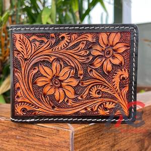 Carteras de cuero genuino con herramientas delgadas de negocios para hombres, tarjetero de tendencia, regalo de moda de viaje, bolsillo para monedas, estilo personalizado - Product Image 1