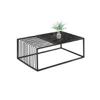 Venta caliente Hogar y sala de estar Muebles de metal Juego completo con mesa central Mesa auxiliar Mesa de centro Sofás Espacios de sala de dibujo