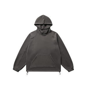 Sudadera con Capucha Oversize de Forro Polar de Poliéster de 350 g/m² para Hombre, con Cuello Alto y Diseño de Cara Completa, Estilo Urbano, con Logotipo Personalizado, Colección Otoño - Product Image 2