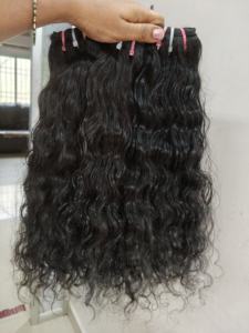 Extensions de cheveux bouclés non traités d'Inde du Sud, double trame, 24 pouces de longueur étirée, cheveux humains naturels Remy, Jerry Hairs - Product Image 4