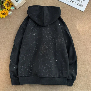 Haute qualité 340GSM pur coton hommes pulls à capuche et sweats Vintage français Terry sweat - Product Image 3