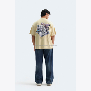 Camiseta de Manga Corta con Cuello Redondo 100% Algodón Personalizada para Hombre con Tela Transpirable Ecológica Servicio OEM/ODM Ropa Casual - Product Image 6