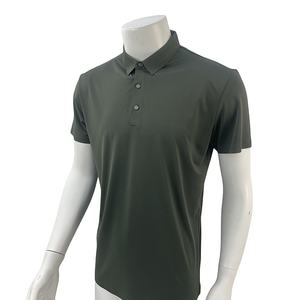 2025 New Fashion Wholesale Solid Color Breathable <b>Waffle</b> Grid Polo <b>Shirt</b> Men's Polo T-<b>shirts</b> - Product Image 2