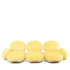 Ensemble de canapés Chesterfield KARLOTTA, tissu lavable, rembourrage en éponge, meubles de salon pour la maison ou l'appartement - Product Image 1