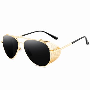 2026 Vintage Punk Sunglasses Men Metal Mirror Sun Glasses for Men Women Retro Personality <b>Eyewear</b> Eyeglass - Product Image 1