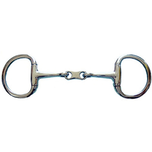 EGGBUTT - Bocado de Acero Inoxidable Dorado de 5 1/4 Pulgadas con Estribos de Boca Hueca para Caballos, Productos Ecuestres - Product Image 2