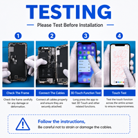 Layar Sentuh Digitizer 6.3 Inci Perakitan Pengganti Layar Ponsel Suku Cadang Perbaikan Pengganti untuk iPhone 16 Pro