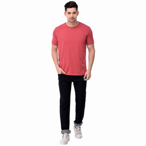 T-shirt pour homme en coton respirant, séchage rapide, coupe classique, col rond, manches courtes, été, logo personnalisé, écologique, OEM - Product Image 6