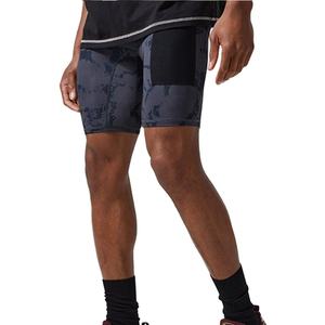 Shorts de sport pour hommes personnalisés, respirants, coupe ajustée, design par sublimation, matière extensible, pour l'entraînement estival - Product Image 1
