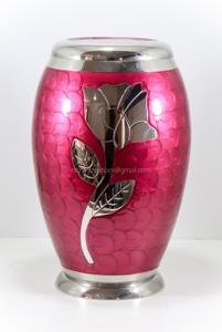 Fabricant direct de haute qualité moderne urne en laiton personnalisé imprimé Floral adulte crémation coulée qualité métal Souvenir funéraire - Product Image 2