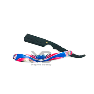 Multi Color Stainless Steel Wood Hair Removing Beard Shave Razor Single <b>Edge</b> Blades Private Label Good Quality Salon Barber Home - Product Image 5