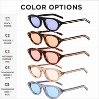 Lunettes de soleil Mellume personnalisées avec logo, monture œil de chat en acétate, polarisées UV400, branches métalliques pour femmes, fournisseur OEM de lunettes de marque privée