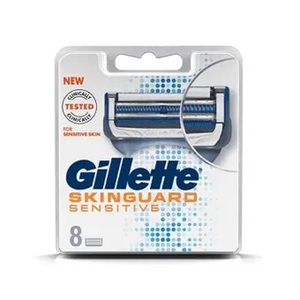 ใบมีดโกนหนวดแบบแมนนวล ยี่ห้อ Gillette Skinguard - แพ็ค 8 ตลับ - Product Image 1
