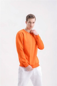 Ensemble de survêtement pour couple homme/femme, dernière collection hiver 2025, couleur unie, coton/polaire, rouge et orange, sweat-shirt à col rond en polaire pour femme, sweat-shirt en polaire pour homme - Product Image 4