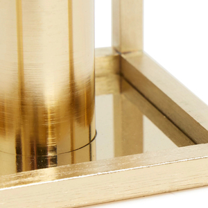 Newly Designed Urban Home Gold Plated Metal Candle Holder Table Centerpiece for Home Decoration in India - Product Image 2