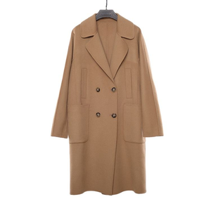 Abrigo largo de lana para mujer, estilo casual, cálido, con cierre de un solo botón, precio al por mayor. - Product Image 5