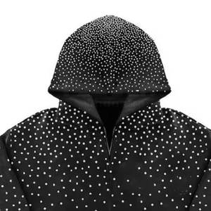 2025 Logo personnalisé hommes strass survêtement prix de gros hommes strass survêtement léger vêtements décontractés - Product Image 5