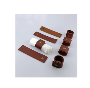 Crystal Napkin Ring Natural Design <b>Table</b> Napkins Accessories Eco Leather Napkin Ring for Round Shape at Best Price - Product Image 1