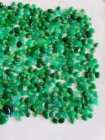 Émeraude verte naturelle du Zambie, certifiée IGI, taille cabochon, formes et tailles variées, pour la fabrication de bijoux, lot en vrac, sans traitements