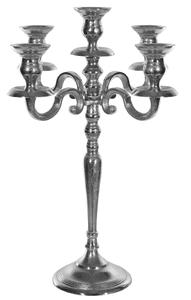 Elegant 9-Light Hanukkah Menorah <b>Large</b> Standing Chanukah Candelabra Stainless Steel/Iron Decorative Menorah for Synagogue - Product Image 4