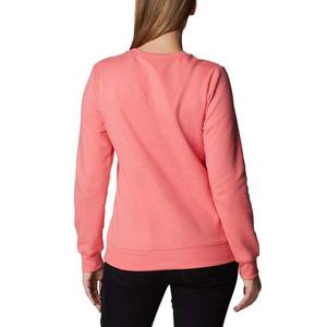 Drop Shoulder <b>Women's</b> <b>Sweatshirt</b> Casual Wear Solid 100% Cotton Breathable Lightweight O-Neck <b>Long</b> Sleeves Customized Logo - Product Image 2