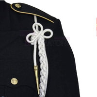 Aiguillette Classique Vintage de Haute Qualité, Corde Tressée avec Extrémités Polies, Personnalisable, Réglable, Accessoire de Robe Élégant